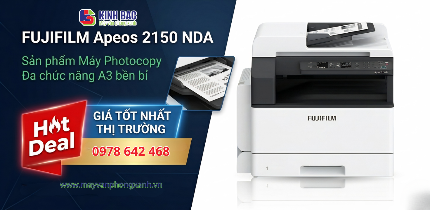 Apeos 2150 NDA hỗ trợ công việc văn phòng hiệu quả như thế nào?