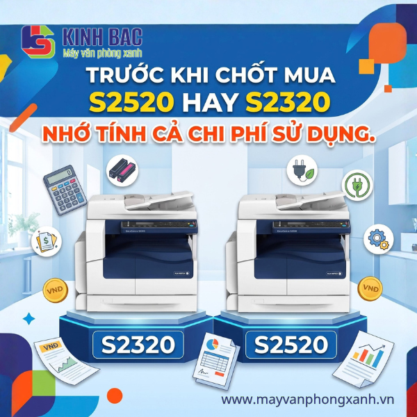 Trước khi chốt Fuji Xerox S2520 hoặc S2320, h&atilde;y t&iacute;nh cả chi ph&iacute; sử dụng