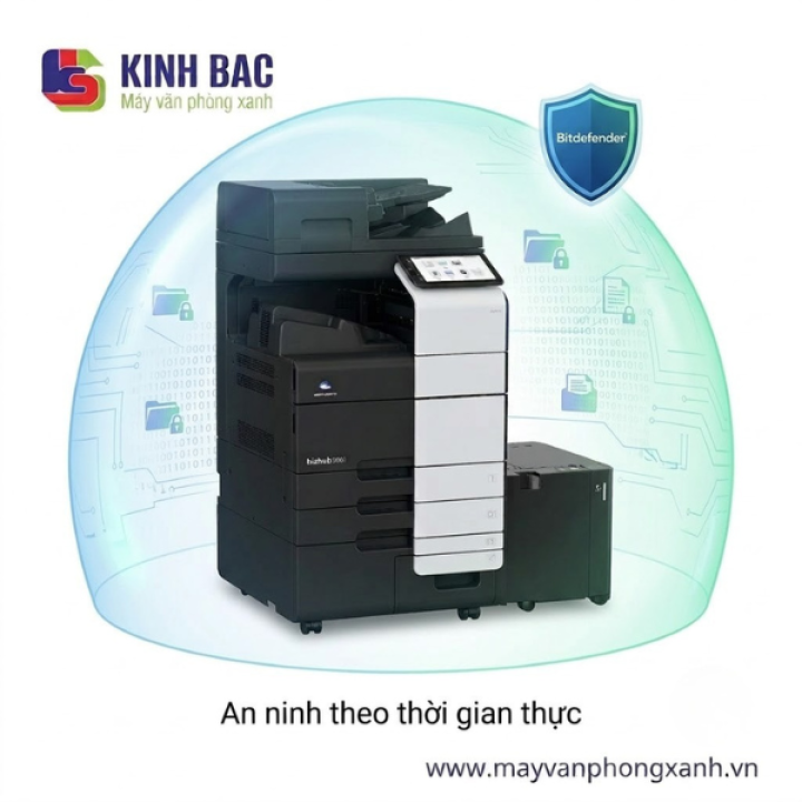 bizhub 300i & Bitdefender: Lá chắn bảo mật dữ liệu trong thời gian thực
