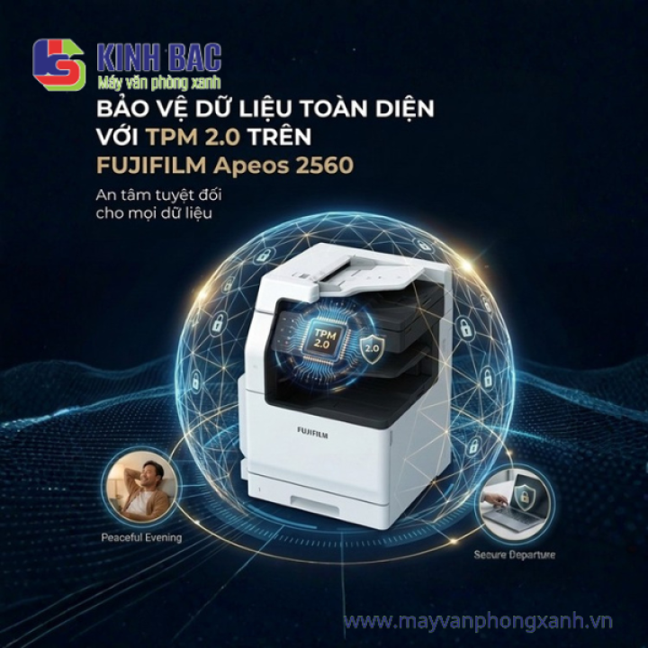 An tâm rời văn phòng với chip TPM 2.0 - Dữ liệu an toàn, tối về thong dong