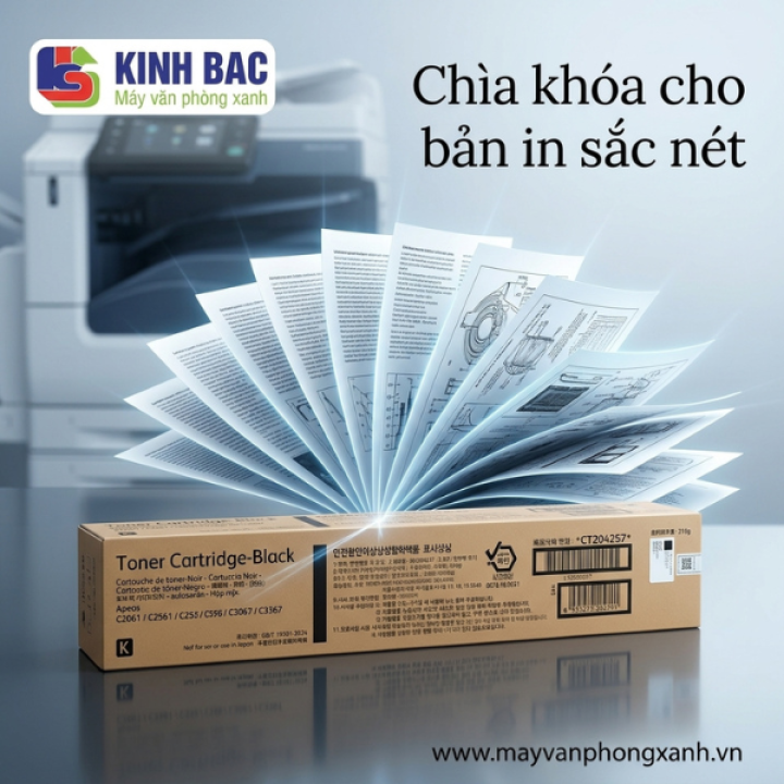 Hộp Mực Fujifilm CT204257: Bí Quyết Bản In Sắc Nét Cho Dòng Máy Apeos C2061, C2561, C3061