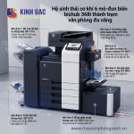 bizhub 368i: Trạm Văn Phòng Đa Năng Với 6 Module Cơ Khí`