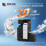 Bứt phá năng suất văn phòng với tốc độ 30 trang/phút từ bizhub 300i