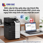Chuyển đổi văn bản thông minh bằng OCR và Office Format trên Konica Minolta bizhub 368i