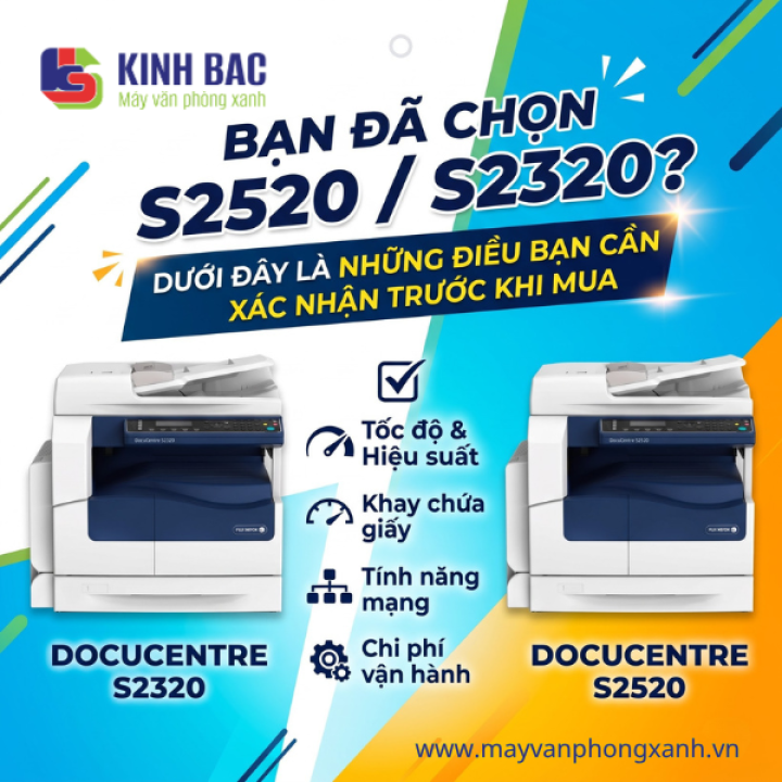 Đã chọn Fuji Xerox S2520/S2320? Những điều cần xác nhận trước khi mua
