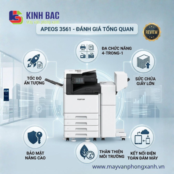 Đánh Giá Fujifilm Apeos 3561 Từ Máy Văn Phòng Xanh