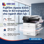 Fujifilm Apeos 6340: Máy in 63 trang/phút cho ngành điện lực