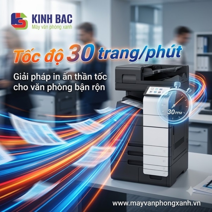 Tốc độ 30 trang/phút: Giải pháp in ấn thần tốc cho văn phòng bận rộn