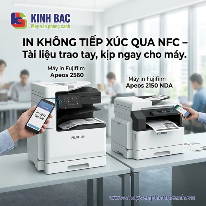 In ấn không chạm qua NFC – Tài liệu trao tay, kịp giờ ra máy