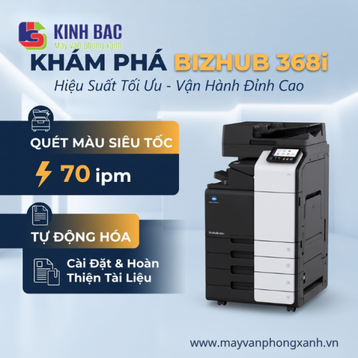 Khám phá tính năng nổi bật trên bizhub 368i