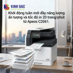 Khởi động tuần mới đầy năng lượng cùng tốc độ in 20 trang/phút ấn tượng từ Apeos C2061.