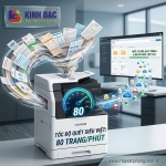 Tối ưu quy trình làm việc với tốc độ quét 80 trang/phút cực đỉnh trên Apeos 3561.
