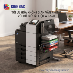 Tối Ưu Không Gian Với Bàn Gá Hồ Sơ WT-520 Trên bizhub 368i