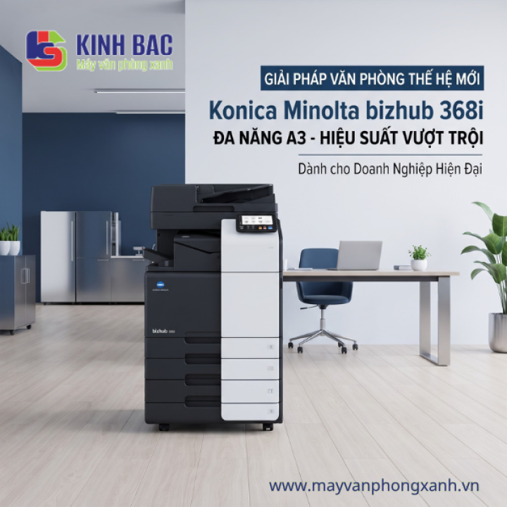 Tổng quan máy photocopy Konica Minolta bizhub 368i